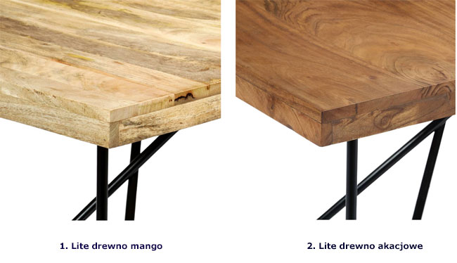 Produkt Naturalny stół z drewna akacjowego – Namir  - zdjęcie numer 2