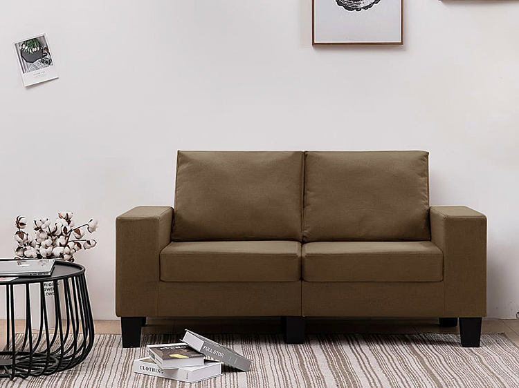 Dwuosobowa sofa brązowa Lurra 2Q