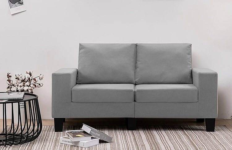 Dwuosobowa sofa jasnoszara Magnex 2Q