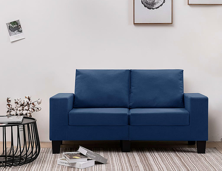 Dwuosobowa sofa niebieska Magnex 2Q