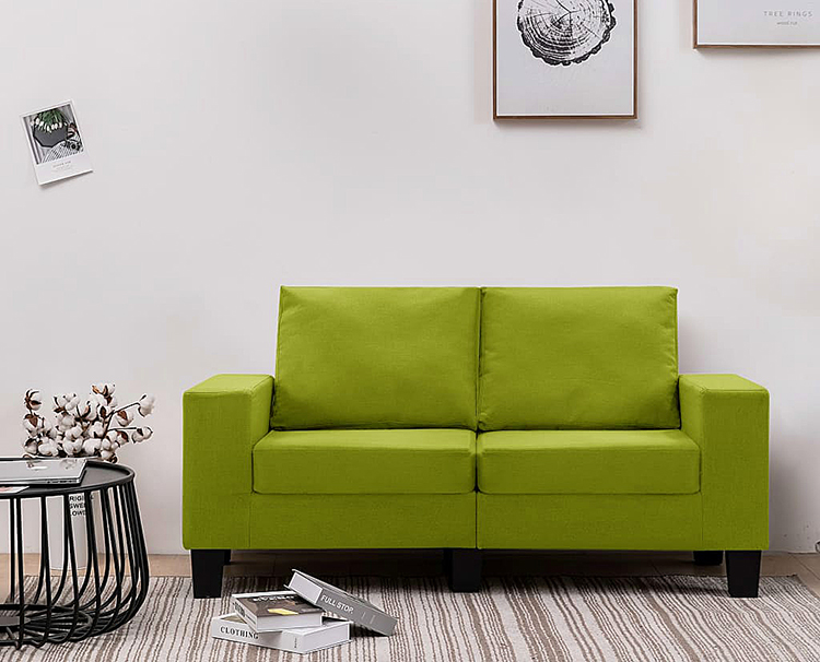 Dwuosobowa sofa zielony Lurra 2Q