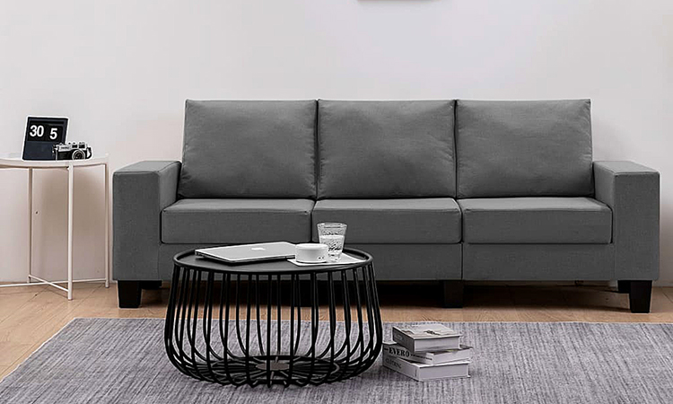 3-osobowa sofa ciemnoszara Lurra 3Q 