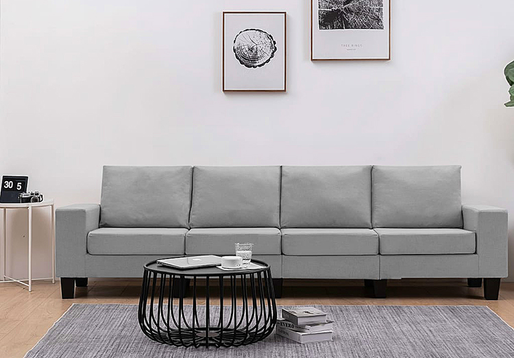 4-osobowa sofa jasnoszara Magnex 4Q 