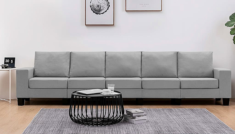 5-osobowa sofa jasnoszara Magnex 5Q