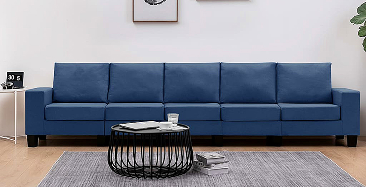 5-osobowa sofa niebieska Lurra 5Q