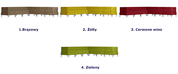 Produkt 7-częściowy żółty zestaw wypoczynkowy - Marsala 7D