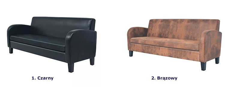 Produkt Trzyosobowa sofa Mayor 3X - brązowa