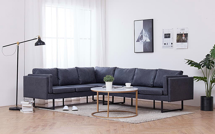 Produkt Przestronna sofa narożna Miva 2X - szara - zdjęcie numer 2