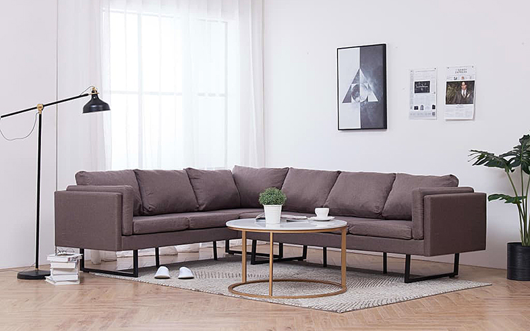 Produkt Przestronna sofa narożna Miva - taupe - zdjęcie numer 2