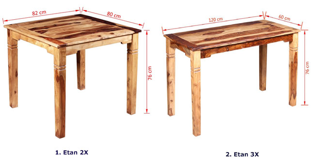 Produkt Stół klasyczny drewniany Etan 3X – brązowy  - zdjęcie numer 2