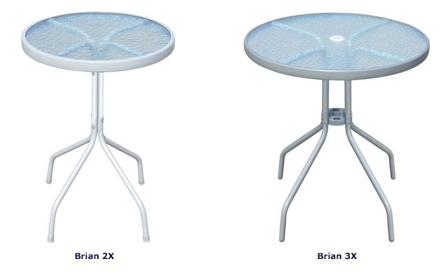 Rodzaje stolika ogrodowego Brian