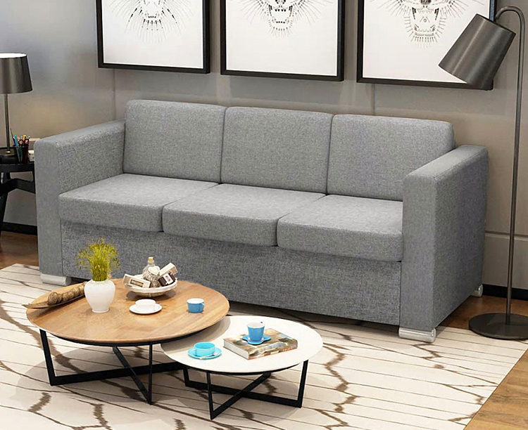 Sofa loftowa jasnoszara Sigala 3Q