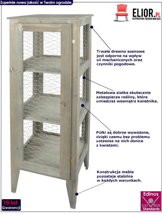 drewniana szafka ogrodowa viona
