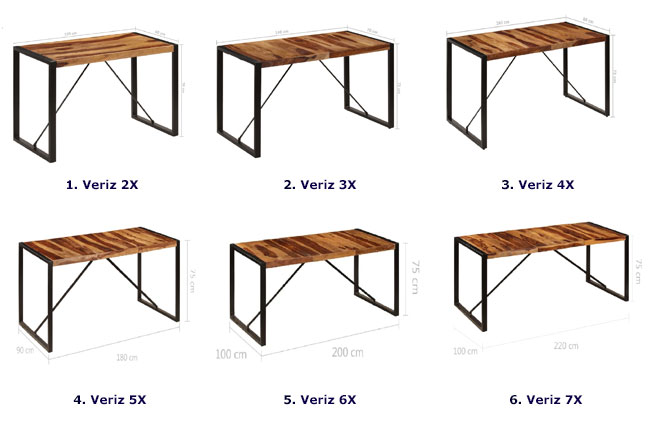 Produkt Jadalniany stół z sheesham 90x180 – Veriz 5X - zdjęcie numer 2