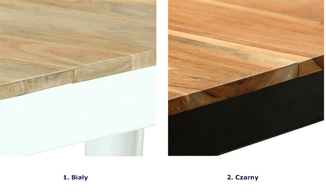 Produkt Stół z drewna akacjowego Wamis 3X – czarny - zdjęcie numer 2