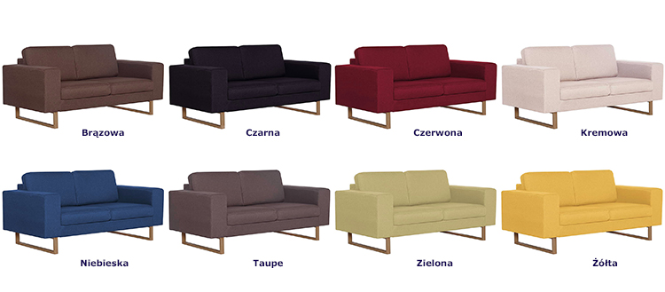 Produkt Granatowa elegancka dwuosobowa sofa - Williams 2X - zdjęcie numer 3