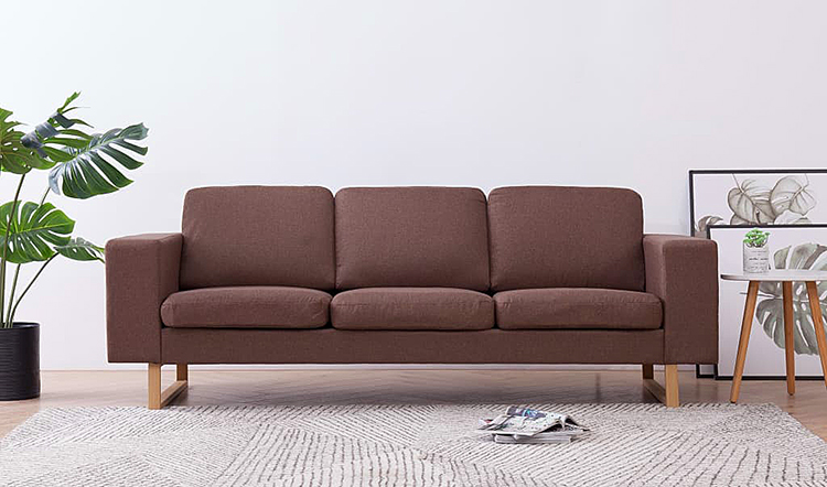 Produkt Elegancka trzyosobowa sofa Williams 3X - brązowa - zdjęcie numer 2