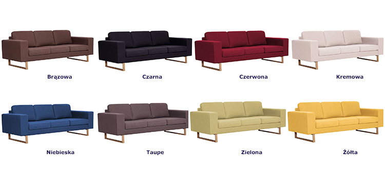 Produkt Elegancka trzyosobowa sofa Williams 3x -  taupe - zdjęcie numer 3