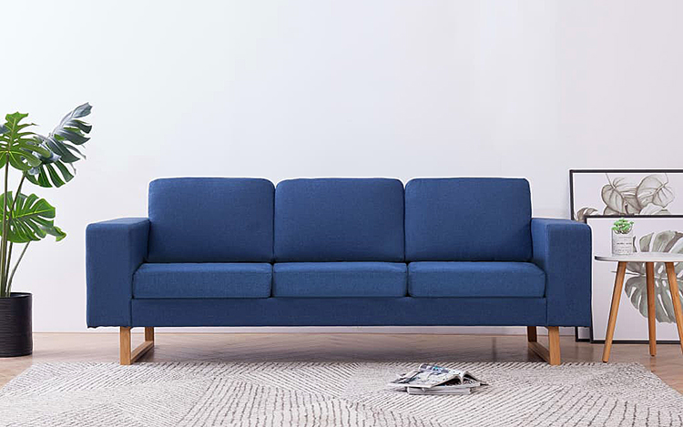 Produkt Elegancka trzyosobowa sofa Williams 3X - niebieska - zdjęcie numer 2