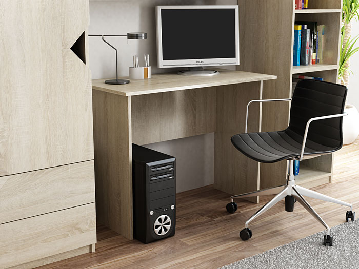 Szkolne biurko młodzieżowe dąb sonoma Luniko