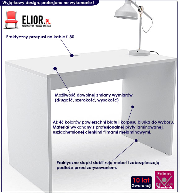 biurko pod wymiar 120x60