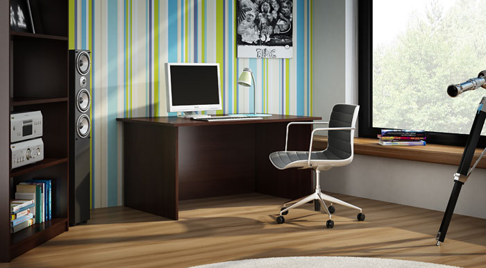 Biurko do pokoju dziecka wenge Hirell