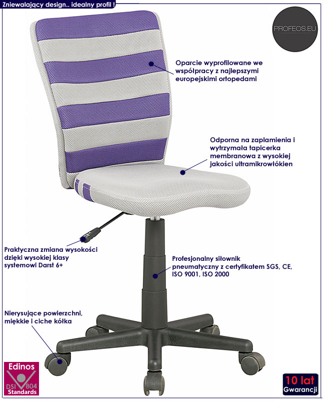 Fotel młodzieżowy Morva