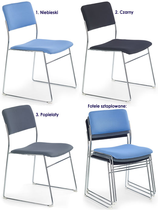 Fotel konferencyjny tapicerowany Janona