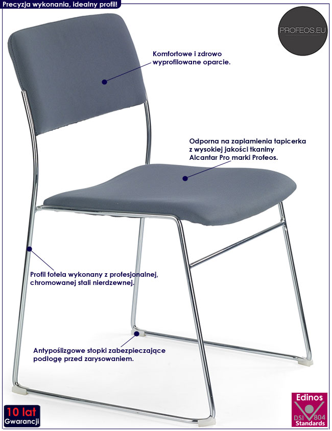 Krzesło konferencyjne do biura Janona