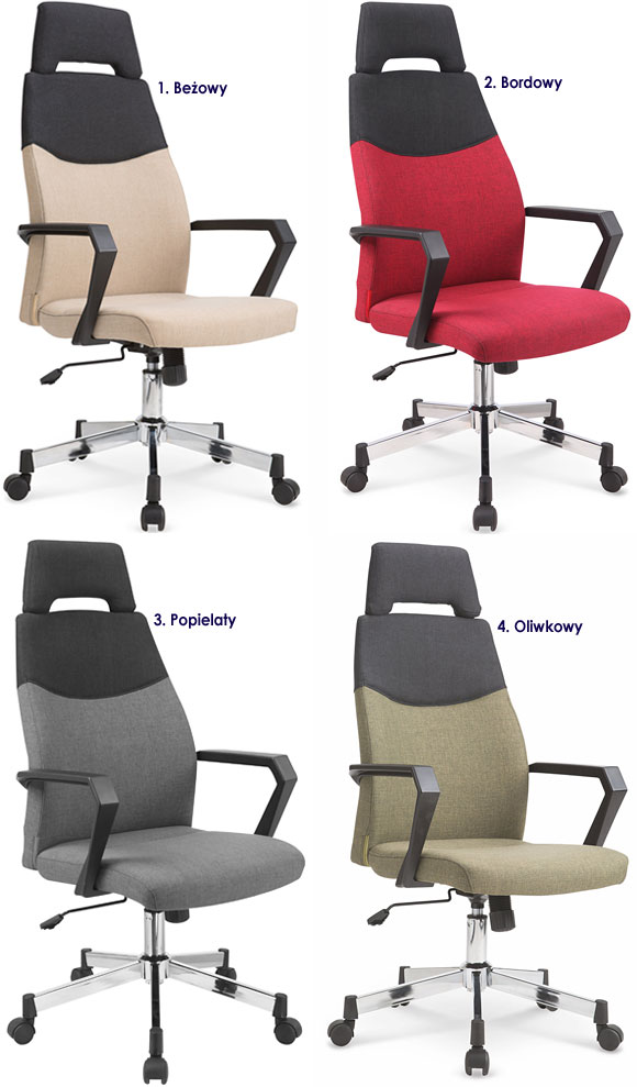 Tapicerowany fotel obrotowy do biurka Gamza