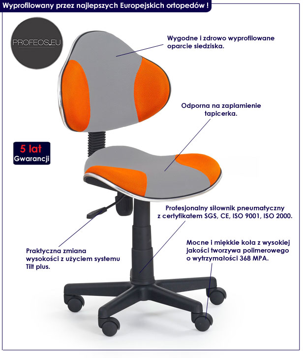 fotel obrotowy dla dziecka Voma