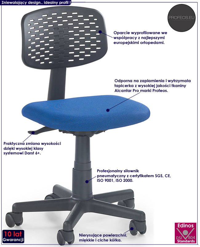 Obrotowy fotel dla dziecka, ucznia Cubot