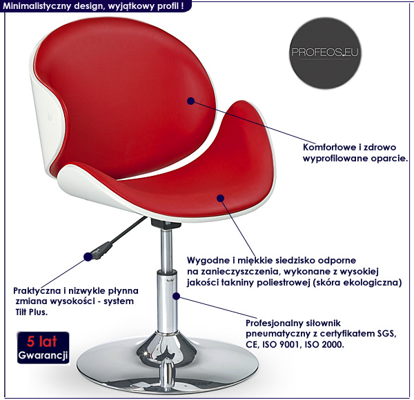 czerwony hoker kuchenny Ulgrin