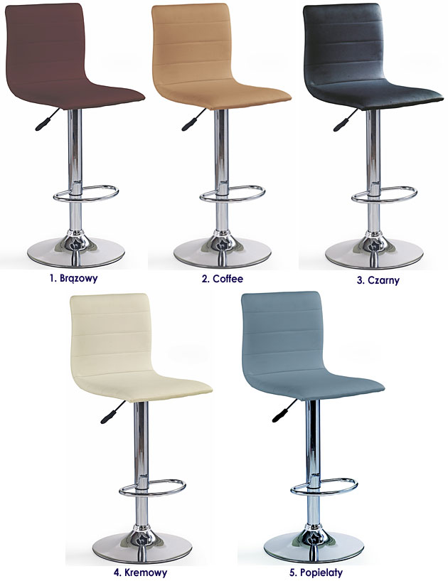 Tapicerowany hoker obrotowy Rino