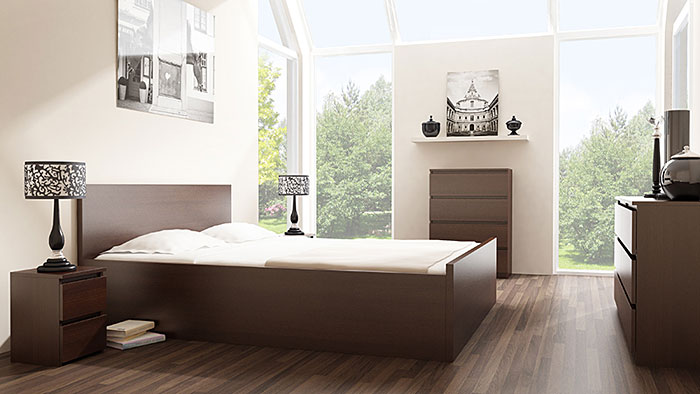 Nowoczesna komoda do salonu wenge Sulli