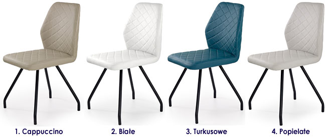 Krzesło tapicerowane w minimalistycznym stylu Adeks