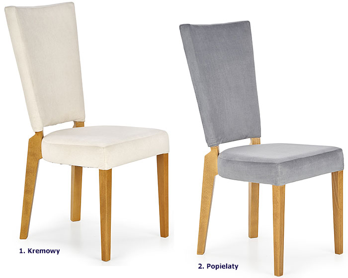 Tapicerowane krzesło do stołu, salonu Kubbo