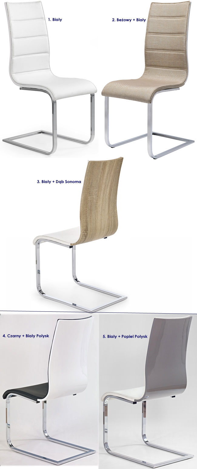nowoczesne krzesło metalowe, kuchenne Baster