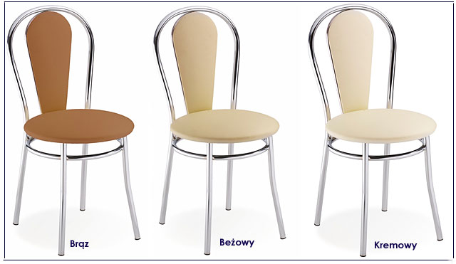 krzesła metalowe tapicerowane
