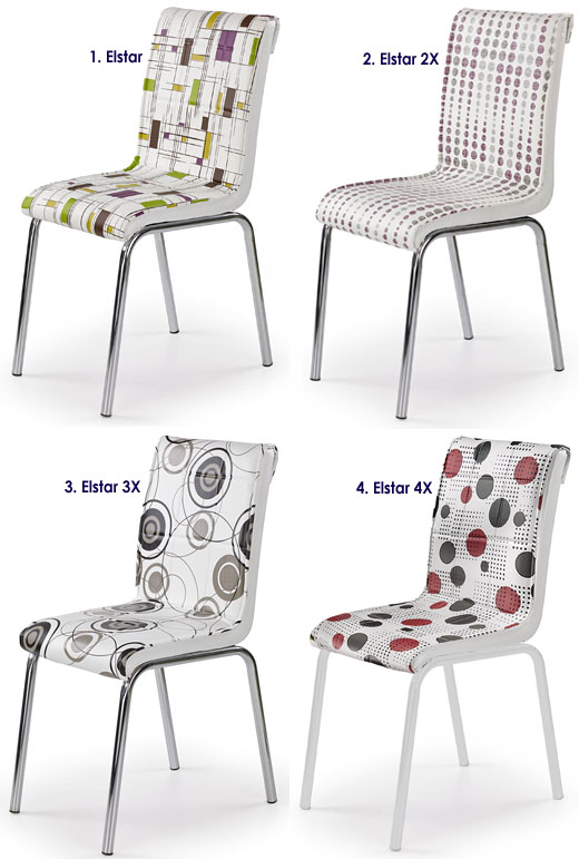 Tapicerowane krzesło do salonu, jadalni Elstar