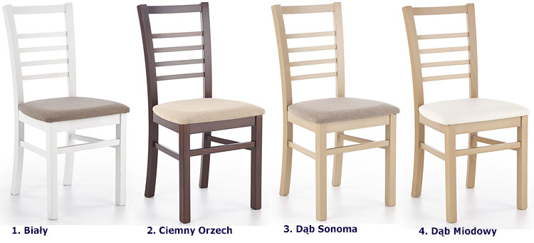 Drewniane krzesło tapicerowane Birken