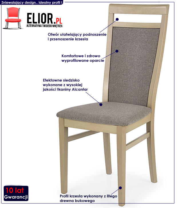 krzesło drewniane Santi