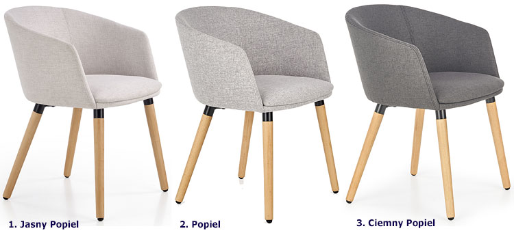 Drewniane szare krzesło kuchenne Nelik