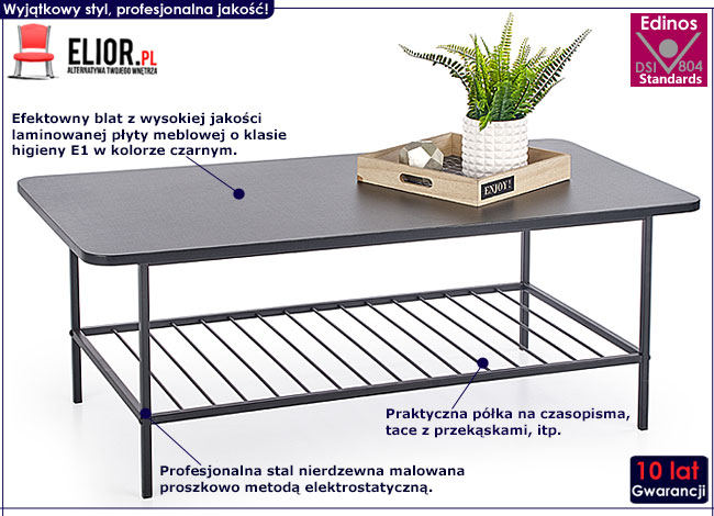 biała ława do salonu George