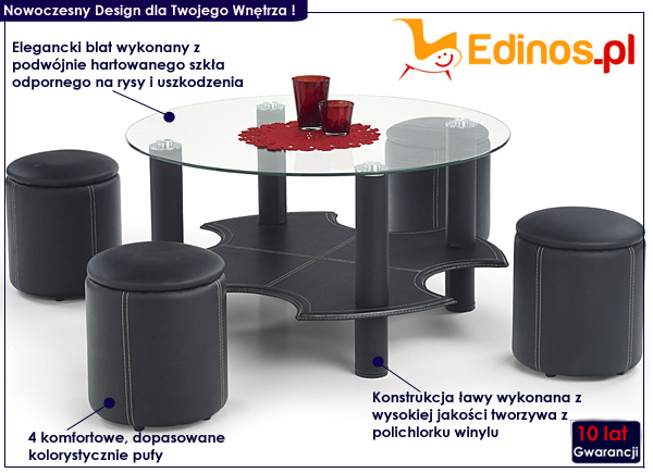 ława z pufami Venturo