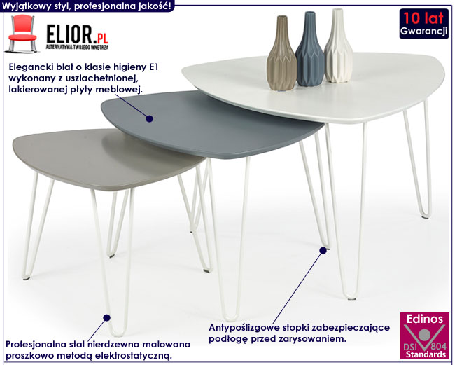 Minimalistyczna ława do salonu Furioksi