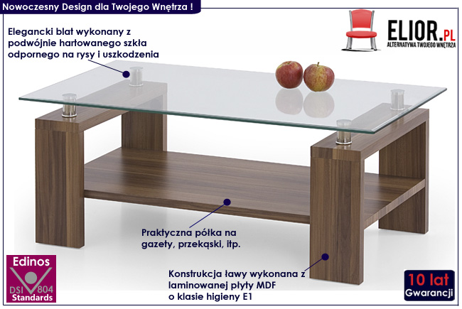 ława szklana Skarmer