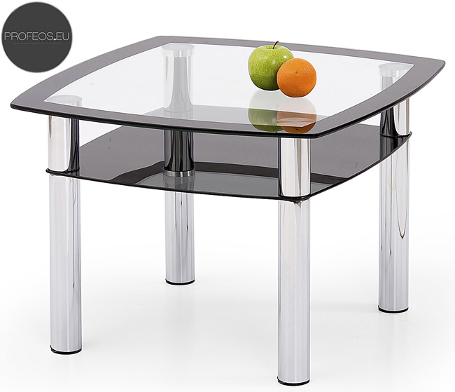 stolik kawowy kwadrat chromowany India