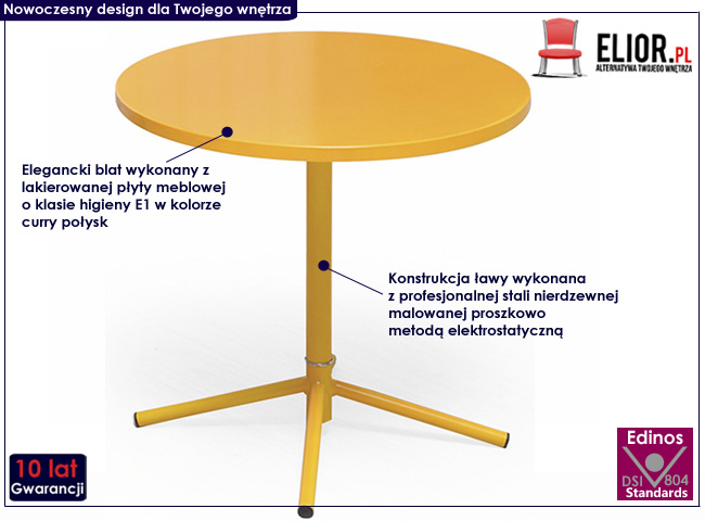 ława okrągła smukła curry do salonu Xian