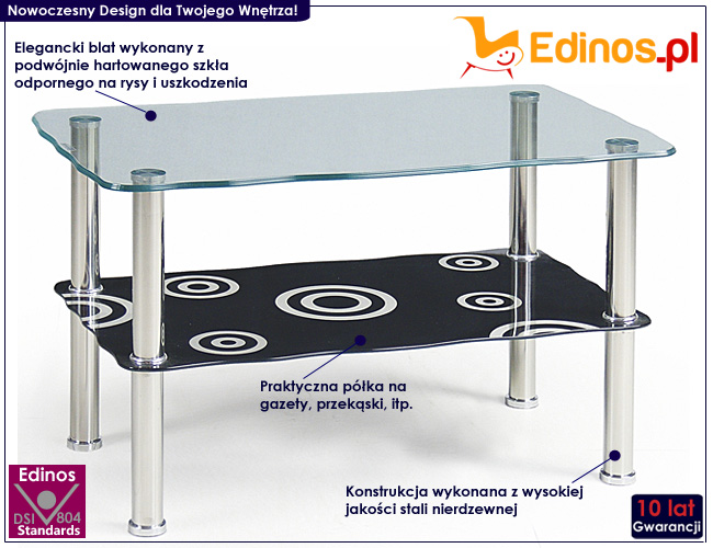 Ława szklana Oktavia